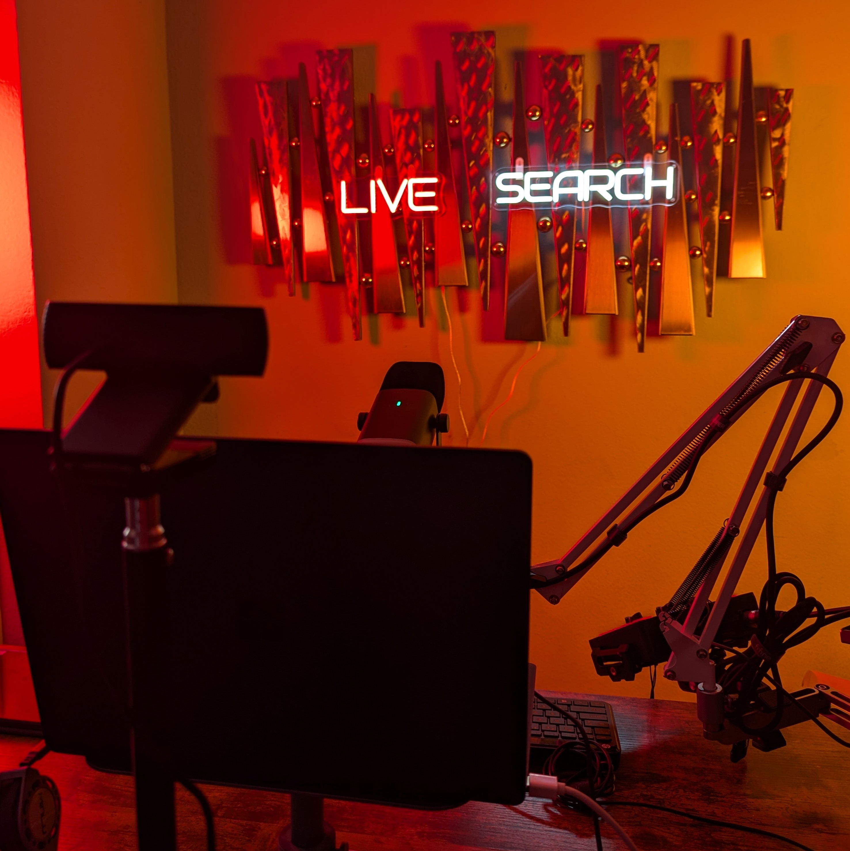 Live Search Neon Sign